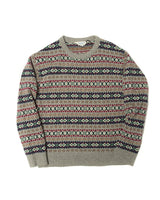 Fair Isle Jumper Grey LabourUnionClothing