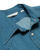Rancher Western Shirt Washed Denim LabourUnionClothing