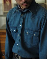 Rancher Western Shirt Washed Denim LabourUnionClothing