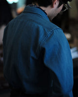Rancher Western Shirt Washed Denim LabourUnionClothing