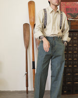 Washed Wabash Denim Trouser LabourUnionClothing
