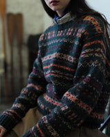 Fair Isle Jumper Green LabourUnionClothing