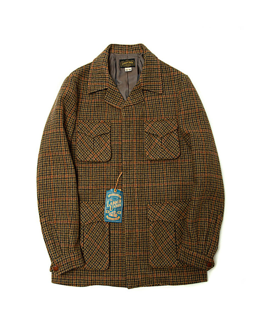 Safari Jacket - Houndstooth – Labour Union Clothing-Since 1986