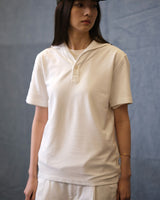 Cotton pique skipper polo shirt – view 4