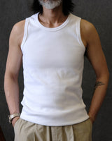 Ribbed vintage cotton-blend tank top – view 2