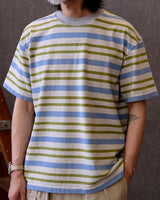 Boxy heavyweight 310g striped cotton t-shirt – view 14