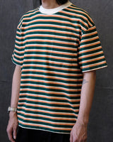 Heavyweight 280g striped cotton pocket t-shirt – view 8