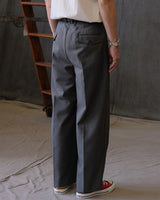 High-waisted pleated wool-blend trousers – view 11