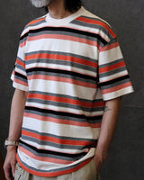 Boxy heavyweight 310g striped cotton t-shirt – view 11
