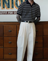 HBT Pleated Trousers White