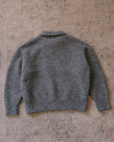 Polo Jumper Buttonless Collar Felted Wool-blend