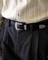 Ceinture de ranger Nocona plaquée argent