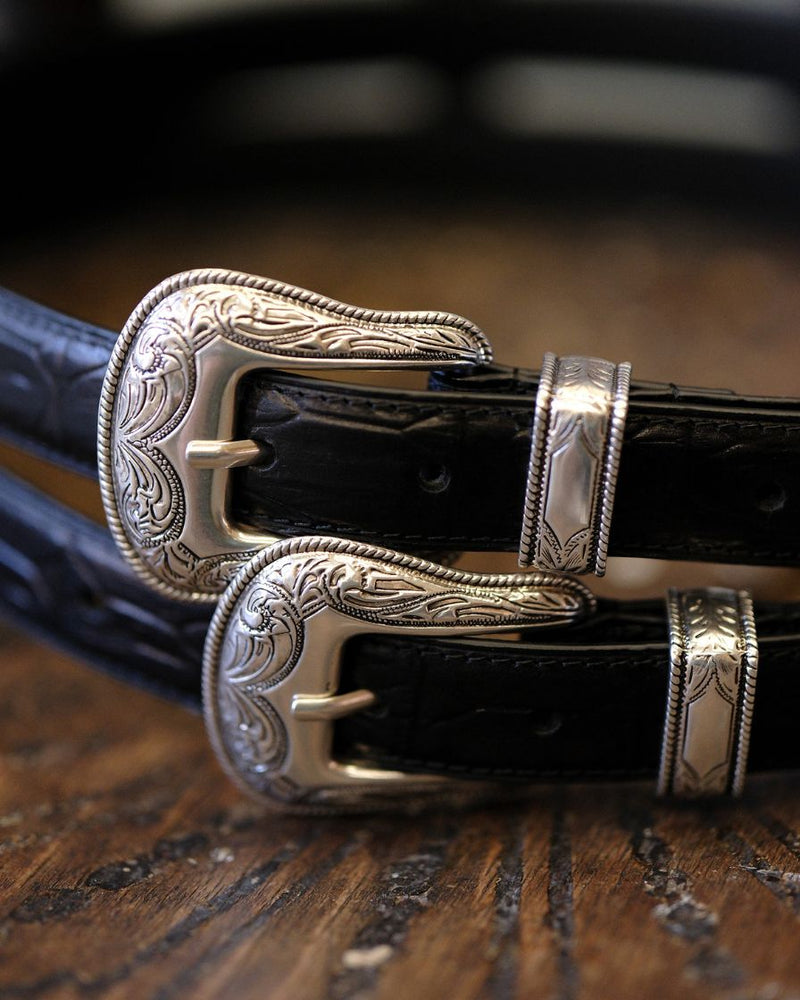 Ceinture de ranger Nocona plaquée argent