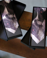 Cravates en soie des années 60 à motifs de huards