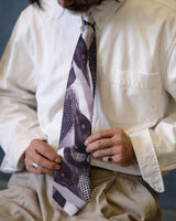 Cravates en soie des années 60 à motifs de huards