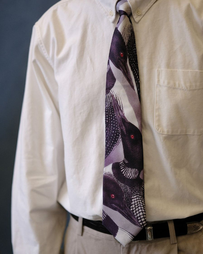 Cravates en soie des années 60 à motifs de huards