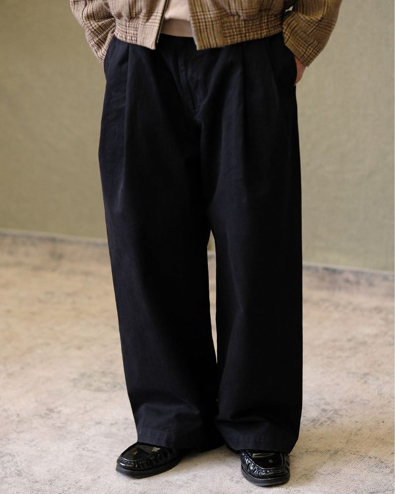 Strapped Pleated Chino Pima Cotton