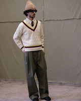 Strapped Pleated Chino Pima Cotton