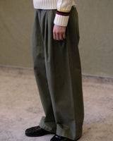 Strapped Pleated Chino Pima Cotton