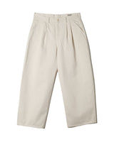 Pleated Workwear Pants Slub Cotton - 'Work Blues'