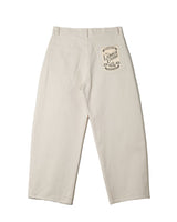 Pleated Workwear Pants Slub Cotton - 'Work Blues'