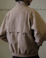 Glen Plaid Tweed Harrington Jacket