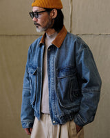 Quilted Denim Bomber Jacket