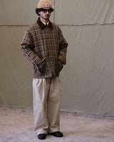 Wool Plaid Jacket Houndstooth Pattern