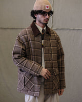 Wool Plaid Jacket Houndstooth Pattern