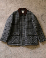 Wool Plaid Jacket Houndstooth Pattern