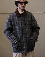 Wool Plaid Jacket Houndstooth Pattern