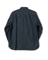 Chemise de travail en denim et coton flammé