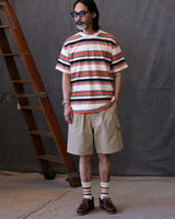 Boxy heavyweight 310g striped cotton t-shirt – view 10