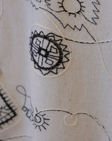 White embroidered Cuban collar shirt – view 6