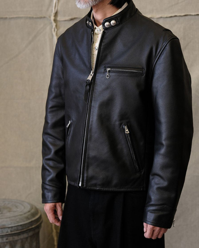 j100 racer leather jacket