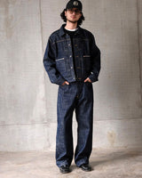 14.5oz Slubby Red-line Selvedge Raw Denim Jeans