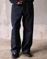 14.5oz Slubby Red-line Selvedge Raw Denim Jeans