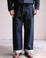 'Work Blue' - Straight-leg Red-line Selvedge Raw Denim Jeans