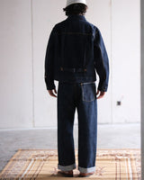 'Work Blue' - Straight-leg Red-line Selvedge Raw Denim Jeans