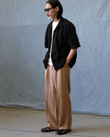 Pleated Linen Trouser