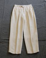 Pleated Linen Trouser