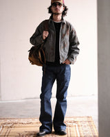 Duck Canvas Distressed Chore Jacket Rust Stain