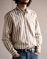 Preppy Vertical Strip Shirt