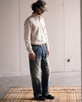 Preppy Vertical Strip Shirt