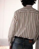 Preppy Vertical Strip Shirt