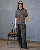 Stripped Piqué Polo Shirt Combed Cotton