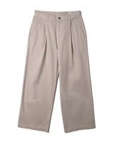 Wide-leg Pleated Twill Trouser