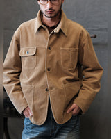 Corduroy Chore Jacket in tan – worn by model