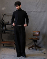 Fine Wool Turtleneck in black – full outfit
