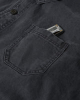 French Work Jacket in grey – close-up of pocket